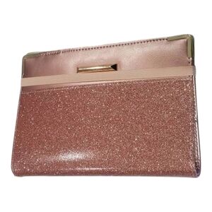 647- Rose Gold glitter Notebook 8"x5" store cards notes